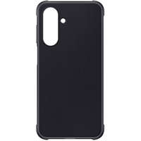 Samsung Galaxy A26 5G SM-A266B, Műanyag hátlap védőtok, dupla rétegű, gumírozott, közepesen ütésálló, csíkos minta, Rugged Case, fekete, gyári