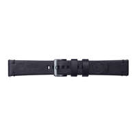 Samsung Galaxy Watch (42mm) SM-R810 / R815, valódi bőr pótszíj, Samsung Braloba Essex, fekete, gyári