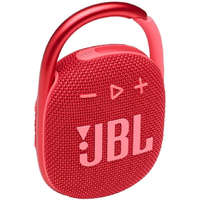 Bluetooth hordozható hangszóró, 5W, v5.1, felakasztható, vízálló, JBL Clip 4, piros
