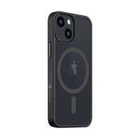 Tactical Apple iPhone 13 Mini, Műanyag hátlap védőtok + szilikon keret, közepesen ütésálló, Magsafe kompatibilis, Tactical MagForce Hyperstealth, áttetsző/szürke