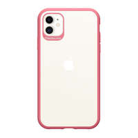 Mobilfox Apple iPhone 12 / 12 Pro, Műanyag hátlap védőtok + szilikon, közepesen ütésálló, Mobilfox Full Shock Nude, átlátszó/pink