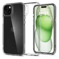 Spigen Apple iPhone 16 Plus, Műanyag hátlap védőtok + szilikon keret, Spigen Ultra Hybrid, átlátszó