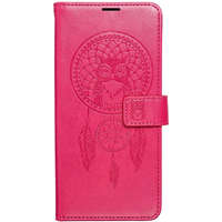 Samsung Galaxy A16 4G / A16 5G SM-A165F / A166B, Oldalra nyíló tok, kártyatartóval, kézpánttal, Álomfogó minta, Mezzo Book, mintás/magenta