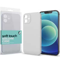 Apple iPhone 15, Szilikon tok, Xprotector Soft Touch Slim, tört-fehér