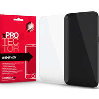 Apple iPhone 16 Pro Max / 17 Pro Max, Kijelzővédő fólia (az íves részre NEM hajlik rá!), Xprotector Anti Shock, Clear Prémium
