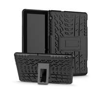 Huawei Tablettok Huawei Mediapad T5 10.1 (10.1col) - Armorlok ütésálló, kitámasztható, fekete tablet tok