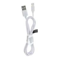 Kábelek - Adapterek Kábel: Micro USB / USB fehér adatkábel 1m (8mm hosszúságú csatlakozóval)