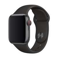 Apple Watch Okosóra kiegészítők Apple Watch Series 1/2/3/4 (42mm-44mm) okosóra szíj - DEVIA fekete szilikon szíj