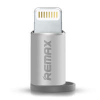 Adapter: Remax micro usb - Lightning 8pin adapter ezüst