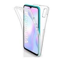 Xiaomi Telefontok Xiaomi Redmi 9A / 9AT - átlátszó szilikon előlap + plexi hátlap tok 360°