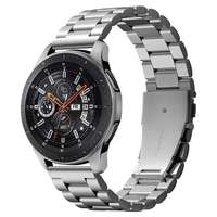 Samsung Okosóra kiegészítők Samsung Galaxy Watch 3 (45 mm) okosóra fémszíj - Spigen Modern Fit ezüst fémszíj (22 mm szíj szélesség)
