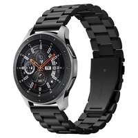 Samsung Okosóra kiegészítők Samsung Galaxy Watch 3 (45 mm) okosóra fémszíj - Spigen Modern Fit fekete fémszíj (22 mm szíj szélesség)