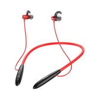 Tokgalaxis Headset: Hoco ES61 - piros stereo sport bluetooth headset fülhallgató, MicroSD porttal