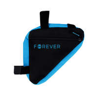 Tokgalaxis Biciklis tartó: Forever FB-100 - Univerzális, cseppálló biciklivázra szerelhető, fekete/kék telefon tartó táska