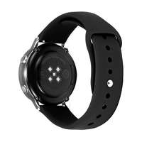 Okosóra szilikon szíj - Xiaomi Watch S1 / Watch S1 Active - Lumann fekete szilikon No15 (22 mm)