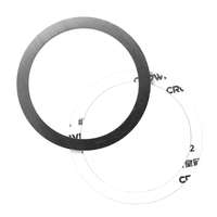 MagSafe töltést segítő univerzális gyűrű - fém, ezüst (1 darab)
