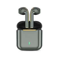 Tokgalaxis Headset: TWS J18 - zöld bluetooth headset, töltő tokkal