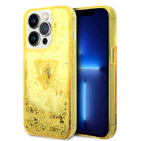 iPhone Telefontok iPhone 14 Pro - Guess Liquid Glitter - kemény hátlaptok - Sárga