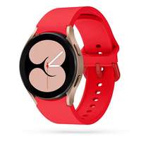 Samsung Okosóra kiegészítők Samsung Galaxy Watch6 / Watch6 Classic okosóra szíj - piros szilikon szíj