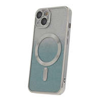 iPhone Telefontok iPhone 14 Pro - Glitter Chrome - MagSafe kompatibilis ezüst/ kék / átlátszó szilikon tok