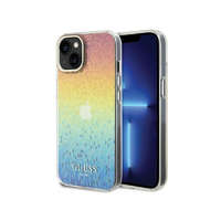 iPhone 15 Telefontok - Guess Faceted Mirror Disco Iridescent hátlap tok