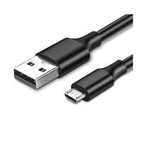 Kábelek - Adapterek Kábel: Fekete Micro USB / USB adatkábel 30 cm