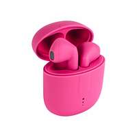 Tokgalaxis Headset: Setty TWS - pink bluetooth headset, töltő tokkal