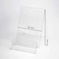 Asztali telefon tartó plexi állvány - Univerzális - 65x75 mm