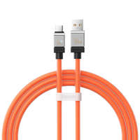 Kábelek - Adapterek Kábel: Baseus CoolPlay - USB / Type-C (USB-C) sárga gyorstöltő kábel 1m, 100W
