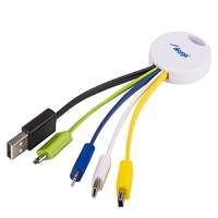 Kábelek - Adapterek AK-AD-51 - 4in1 kábel - (USB - Lightning / Type-C / MicroUSB / MiniUSB) színes kábel