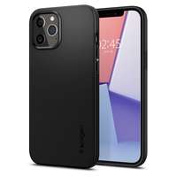 iPhone Telefontok iPhone 12 Pro - SPIGEN Thin Fit - fekete hátlap tok