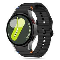 Samsung Galaxy Watch 5 / 5 Pro (40 / 44 / 45 mm) - TECH-PROTECT Sport - fekete szilikon szíj (20 mm szíj szélesség)