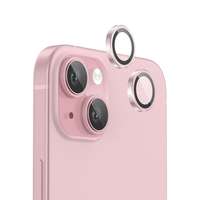 iPhone 12 mini kameralencse védőkeret - Metal pink - üveg