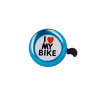 Biciklis kiegészítő: Forever - I love my bike - kerékpár csengő, kék