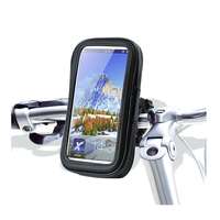 Biciklis tartó UNIQ - Univerzális bicikli kormányra szerelhető, 360 fokban elfordítható fekete telefon tartó 4,7 col