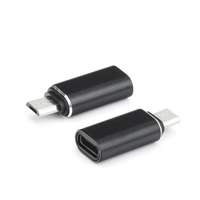Kábelek - Adapterek Adapter: TYPE-C - Micro USB fekete adapter