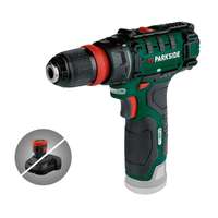 ParkSide ParkSide PBSA 12 E4 / F5 SOLO Levehető tokmányos akkus fúró csavarozó kofferben (akkumulátor és töltő nélkül), 12 V, 28 Nm