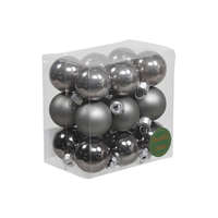 Decoration & Design Kft Gömb Üveg 3Cm Grafit Szürke Fényes-Matt S/18