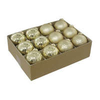 Decoration & Design Kft Gömb Üveg 7,5Cm Festett Arany 1 Darab