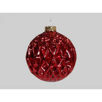 Decoration & Design Kft Gömb üveg 8cm piros matt