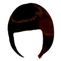 Kardosjáték Paróka rövid fekete