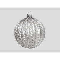 Decoration & Design Kft Gömb Üveg 8Cm Antik Világos Szürke Matt