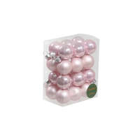 Gömbüveg 2,5 Cm Rózsaszín Fényes-Matt S/24