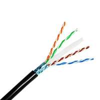  Árnyékolt CAT6 FTP kábel 0,5mm 24AWG TÖMÖR RÉZ tekercs 100m