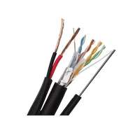  CAT5E FTP kábel 0,5mm 100% réz 1mm-es csatlakozóval és 2x1mm tápkábellel