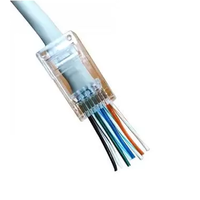  RJ45 Cat6 UTP átmenő hálózati csatlakozó