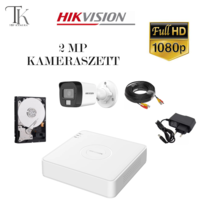  Hikvision 2MP-es éjjel nappal színes 1 csőkamerás rögzítő rendszer + 500GB HDD