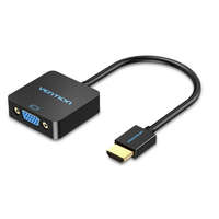 Vention Vention HDMI -> VGA, 0,15m, (+ Micro USB/F & Audio Port, fekete), konverter