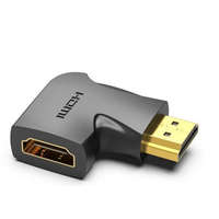 Vention Vention HDMI/M (90fokos) -> HDMI/F (4K,síklapos, fekete), adapter