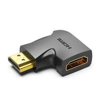 Vention Vention HDMI/M (270fokos) -> HDMI/F (4K,síklapos, fekete), adapter